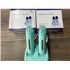 Image 1 : *NEW* Lot of 2 Depilatory Heaters/Double Roll on Wax Warmers w/ Heater Base