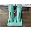 Image 2 : *NEW* Lot of 2 Depilatory Heaters/Double Roll on Wax Warmers w/ Heater Base