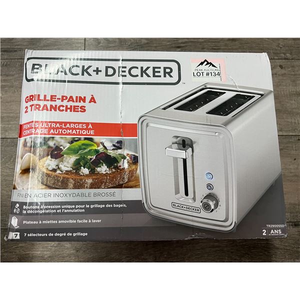 *NEW* Lot of 1 Black and Decker 2-Slice Toaster