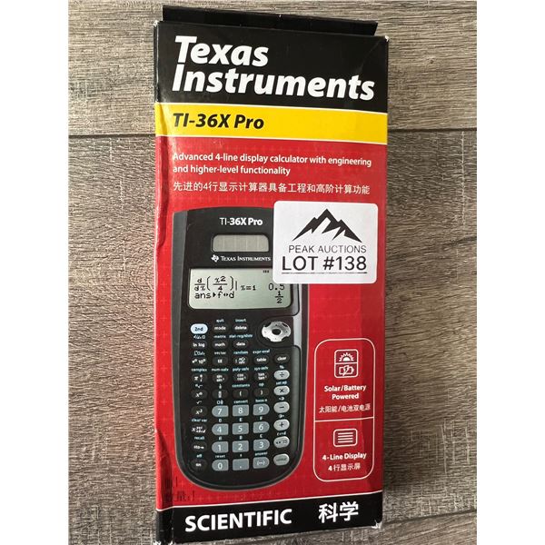 *NEW* Lot Of 1 Texas Instrument TI-36X Pro