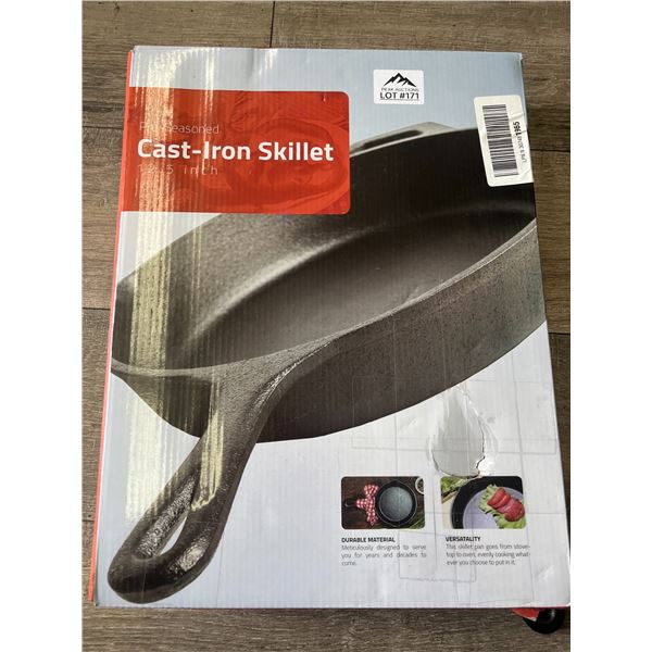 *NEW* Lot of 1 Pre-Seasoned Cast-Iron Skillet/Frying Pan for Cooking