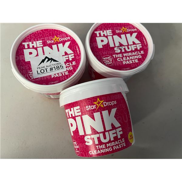 *NEW* Lot of 3 Tubs of "The Pink Stuff" The Miracle Cleaning Paste