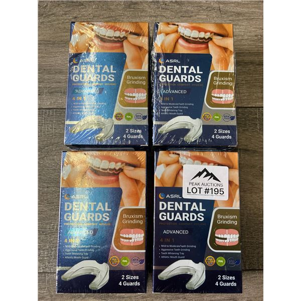 *NEW* Lot of 4 ASRL Dental Guards/Mouth Guards for Teeth Grinding