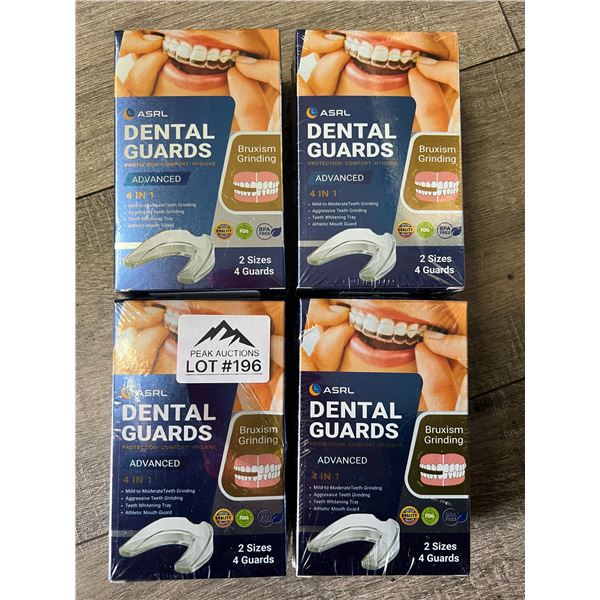 *NEW* Lot of 4 ASRL Dental Guards/Mouth Guards for Teeth Grinding