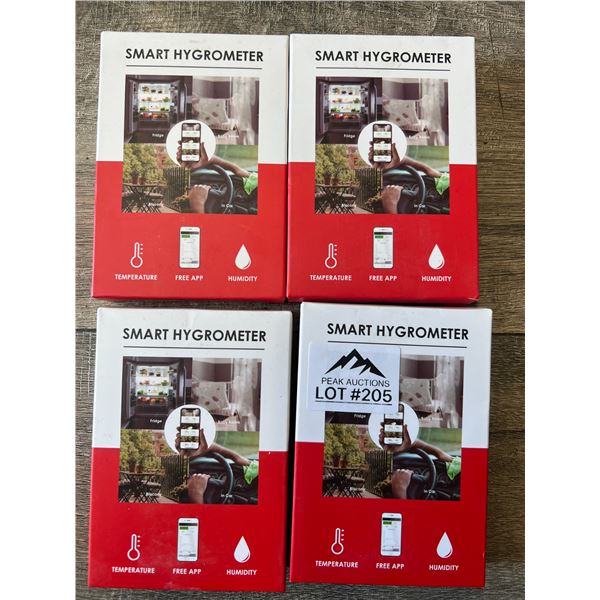 *NEW* Lot of 4 Smart Hygrometers