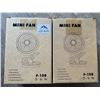 Image 1 : *NEW* Lot of 2 Mini Fans