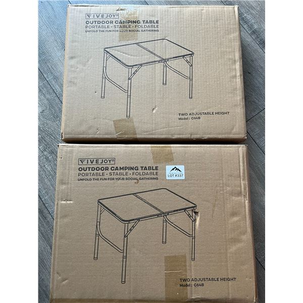 *NEW* Lot of 2 Small/Portable Outdoor Camping Tables