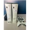Image 1 : *USED* Lot of 2 Xbox 360 Consoles w/ Hard Drives, 2 Controllers and Parital Cord