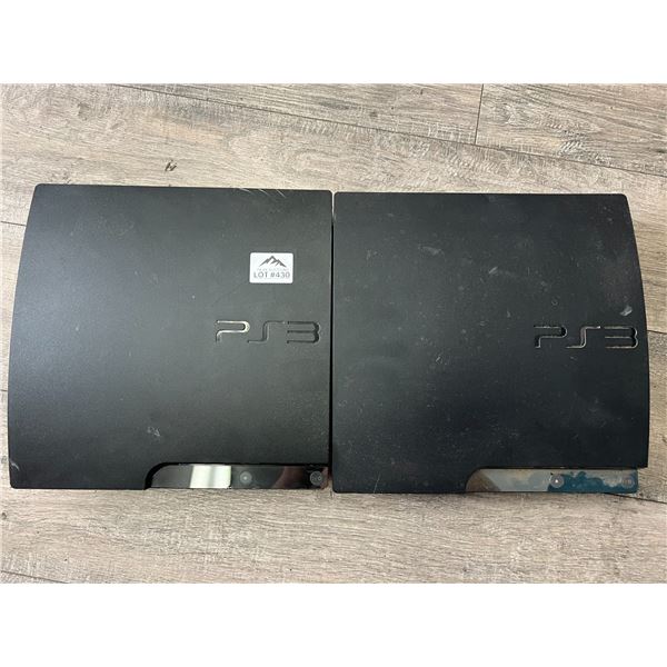 *USED* Lot of 2 Playstation 3 Slim Consoles