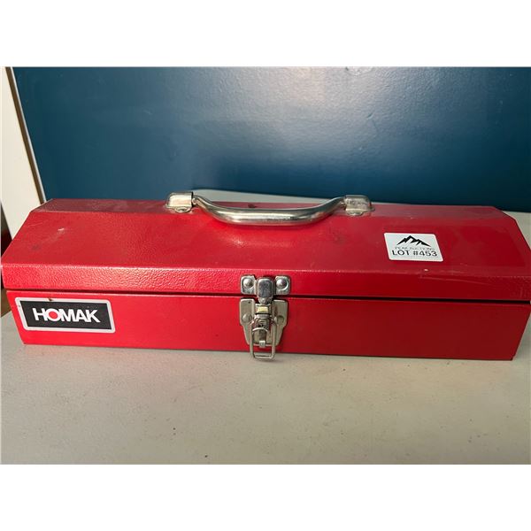 *USED* Lot of 1 Homak Tool Box, Red, 16 inches