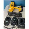 Image 1 : *USED* Lot of 1 Dewalt Nail Gun w/ 3 Batteries & Charger