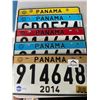 Image 2 : *USED* Lot of 5 Assorted Panama License Plates