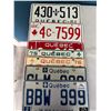 Image 1 : *USED* Lot of 7 Assorted Quebec License Plates