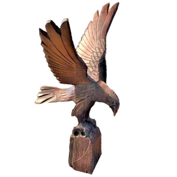 Wooden Sculpture - Eagle