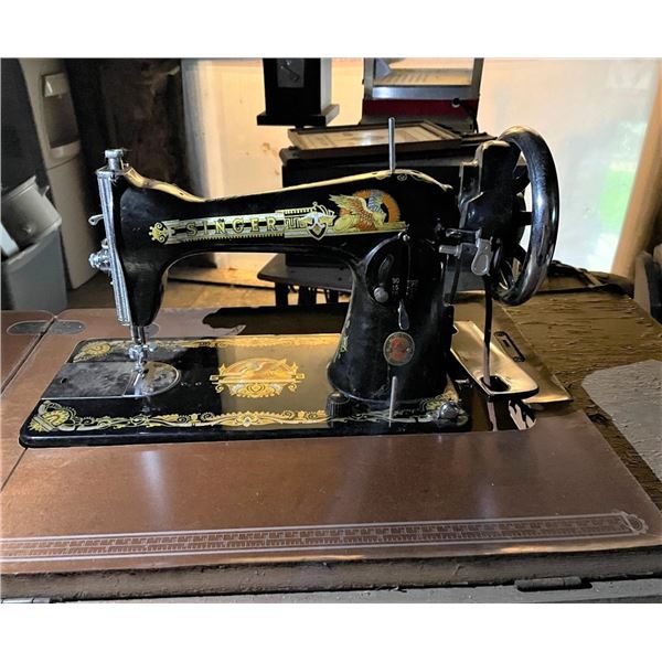 Singer Sewing machine #1 IN ORIGINAL CABINET - PICK UP ONLY