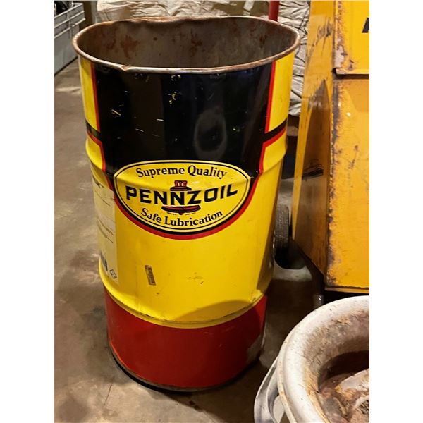 Vintage Pennzoil Barrel