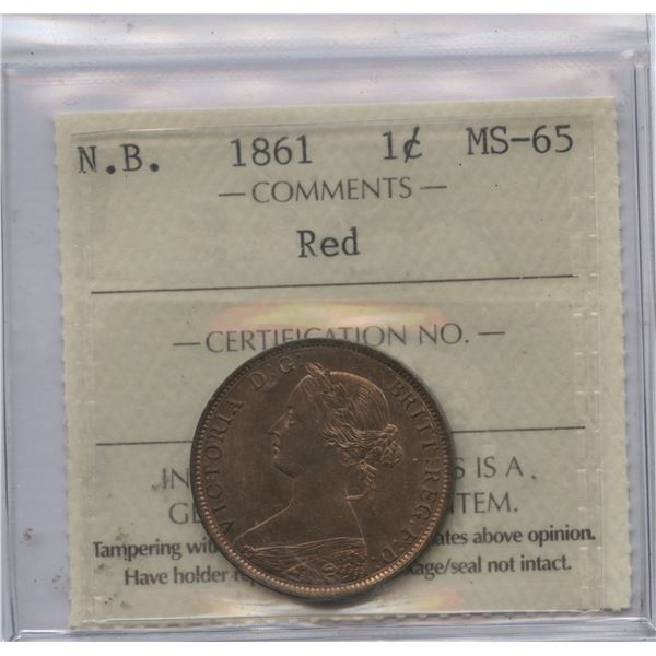 1861 New Brunswick One Cent