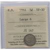 Image 1 : 1864 New Brunswick Five Cents