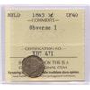 Image 1 : 1865 Newfoundland Five Cents