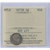 Image 1 : 1873H Newfoundland Five Cents