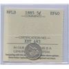 Image 1 : 1885 Newfoundland Five Cents