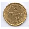 Image 1 : 1865 Newfoundland $2 Gold