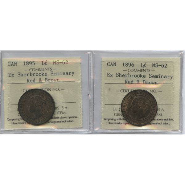 1895 & 1896 One Cents