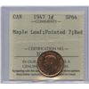 Image 1 : 1947 One Cent Maple Leaf - Specimen