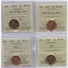 Image 2 : One Cents - Lot of 16 ICCS Graded Coins
