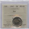 Image 1 : 1947 Five Cents - Dot