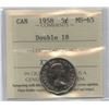 Image 1 : 1958 Five Cents - Double 18