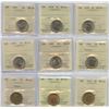 Image 1 : Five Cents - Lot of 15 ICCS Graded