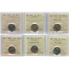 Image 2 : Five Cents - Lot of 15 ICCS Graded