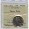 Image 1 : 1973 Twenty-Five Cents - Large Bust