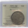 Image 1 : 1870 Fifty Cents - No L.C.W.