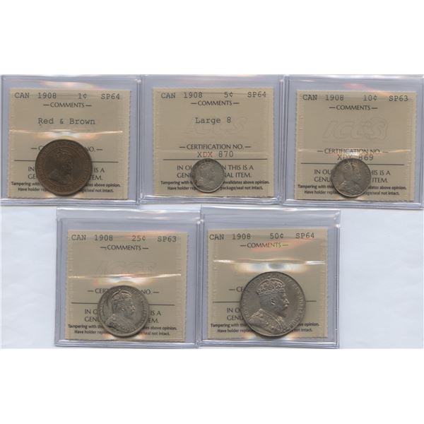 1908 Coin Set 1908 Specimen Set, Edward VII Specimen Set