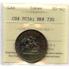 Image 1 : 1850 Bank of Upper Canada, One Half-Penny Token