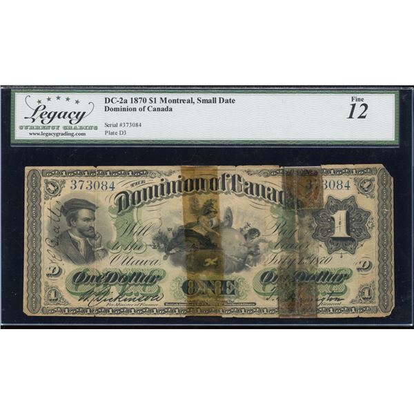 Dominion of Canada $1, 1870