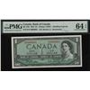 Image 1 : Bank of Canada $1, 1954 - Low Serial #5