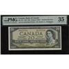 Image 1 : Bank of Canada $20, 1954 - Mismatched Serial Number
