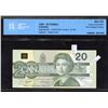 Image 1 : Bank of Canada $20, 1991 - Printing Error