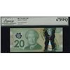 Image 1 : Bank of Canada $20, 2012 - Rotator/Swims