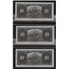 Image 2 : Bank of Canada $10, 1937 - Lot of 3 Consecutives