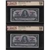 Image 3 : Bank of Canada $10, 1937 - Lot of 3 Consecutives