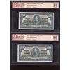 Image 1 : Bank of Canada $20, 1937 - Lot of 2 Consecutives