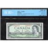 Image 1 : Bank of Canada $1, 1954 - Devil's Face Replacement