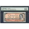 Image 1 : Bank of Canada $2, 1954 - Devil's Face