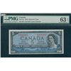 Image 1 : Bank of Canada $5, 1954 - Devil's Face