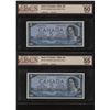 Image 3 : Bank of Canada $5, 1954 - Lot of 3 Consecutives