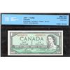 Image 1 : Bank of Canada $1, 1954 - Replacement